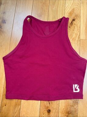 BuffBunny Burgundy Cropped Tank Top
